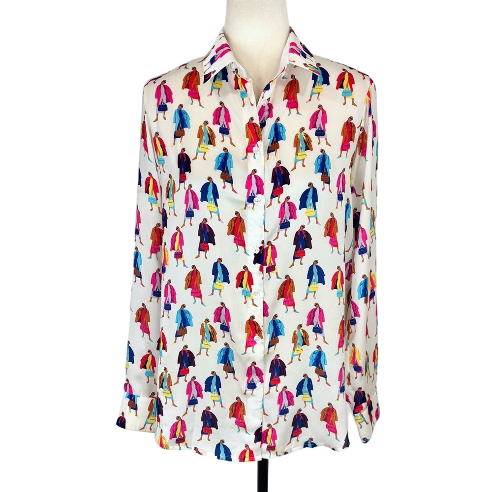 Tristan career woman motif shirt